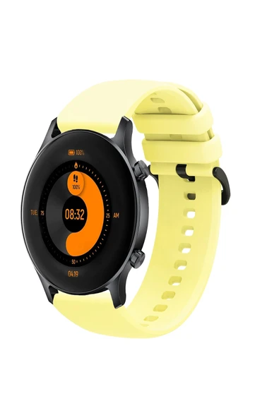 KRETON KRETON Haylou RS3 LS04 Uyumlu Kordon Yumuşak Dokulu Soft Renk Tokalı Silikon Kayış - Resim 4