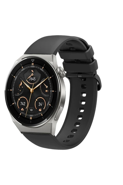 KRETON KRETON Huawei Watch Gt3 Pro 46mm Uyumlu Kordon Yumuşak Dokulu Soft Renk Tokalı Silikon Kayış - Resim 10