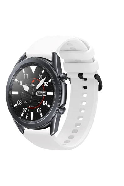 KRETON KRETON Samsung Galaxy Watch 3 45mm Uyumlu Kordon Yumuşak Dokulu Soft Renk Tokalı Silikon Kayış ürün görseli