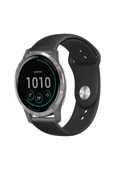 KRETON KRETON Garmin Vivoactive 4 Ile Uyumlu Yumuşak Dokulu Silikon Kordon Kayış - Resim 11