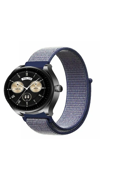 KRETON KRETON Huawei Watch Buds Uyumlu Spor Kumaş Desenli Cırt Cırtlı Kordon Kayış - Resim 3