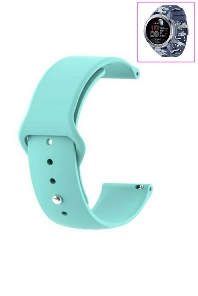 KRETON KRETON Honor Watch Gs Pro Uyumlu Bordo Kordon Yumuşak Dokulu Silikon Kayış - Resim 3