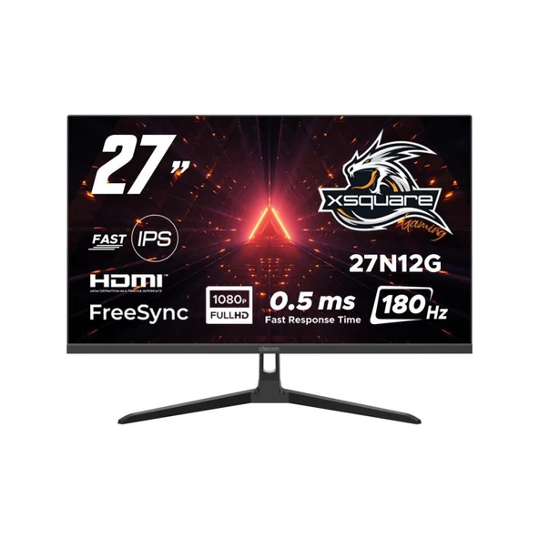 Dexim 27N12G 27'' 180Hz 0.5ms (Hdmı+Dp) Freesync Adaptive Sync Full Hd Fast IPS Monitör ürün görseli