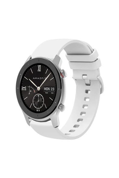 KRETON KRETON Amazfit GTR 42mm ile Uyumlu Kordon Yumuşak Dokulu Soft Renk Tokalı Silikon Kayış - Resim 6