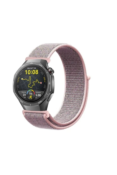 KRETON KRETON Huawei Watch GT5 PRO (46mm)  Uyumlu Spor Kumaş Desenli Cırt Cırtlı Kordon Kayış - Resim 7