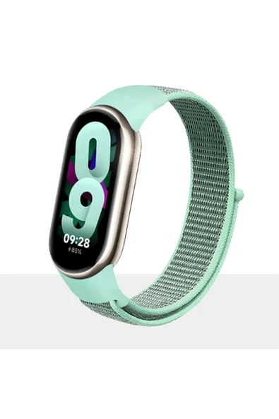 KRETON KRETON Mi Band 8 , Mi Band 9 Ve Mi Band 10 Ile Uyumlu Kayış Spor Kumaş Cırt Cırtlı Kordon - Resim 4