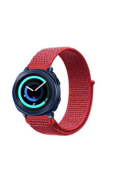 KRETON KRETON Samsung Gear Sport Uyumlu Spor Kumaş Desenli Cırt Cırtlı Kordon Kayış - Resim 11