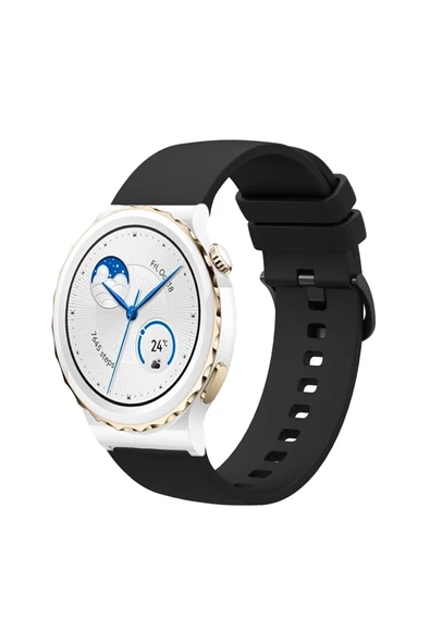 KRETON KRETON Huawei Watch Gt3 Pro 43mm ile Uyumlu Kordon Yumuşak Dokulu Soft Renk Tokalı Silikon Kayış - Resim 8