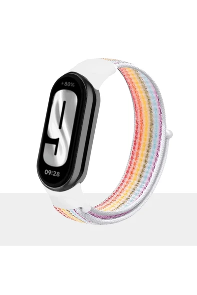 KRETON KRETON Mi Band 8 , Mi Band 9 Ve Mi Band 10 Ile Uyumlu Kayış Spor Kumaş Cırt Cırtlı Kordon - Resim 12