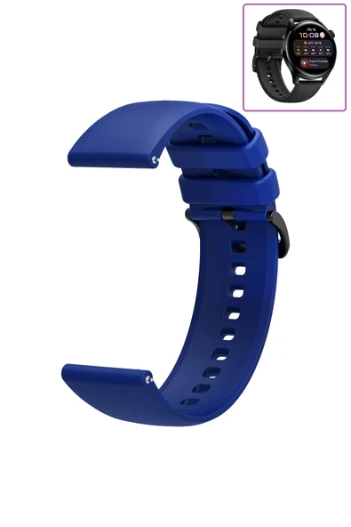 KRETON KRETON Huawei Watch 3 - 3 Pro Uyumlu Kordon Yumuşak Dokulu Soft Renk Tokalı Silikon Kayış ürün görseli