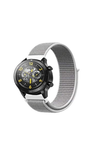 KRETON KRETON Realme Watch S ve S Pro Uyumlu Spor Kumaş Desenli Cırt Cırtlı Kordon Kayış - Resim 6