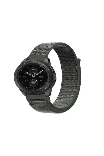 KRETON KRETON Samsung Galaxy Watch 42mm Uyumlu Spor Kumaş Desenli Cırt Cırtlı Kordon Kayış - Resim 3
