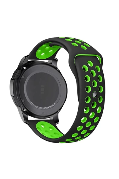 KRETON KRETON Lenovo Smart Watch S2 Uyumlu Kordon Yumuşak Dokulu Delikli Silikon Kayış - Resim 7