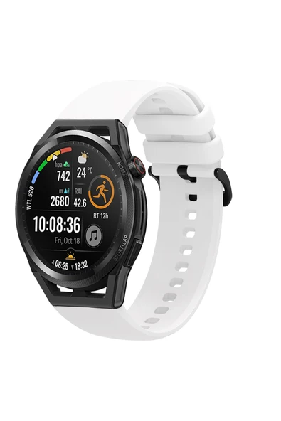 KRETON KRETON Huawei Watch Gt Runner Uyumlu Kordon Yumuşak Dokulu Soft Renk Tokalı Silikon Kayış - Resim 5