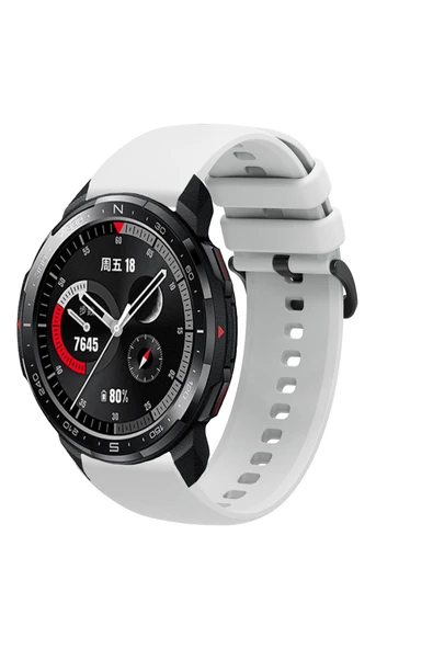 KRETON KRETON Honor Watch GS Pro Uyumlu Kordon Yumuşak Dokulu Soft Renk Tokalı Silikon Kayış - Resim 2