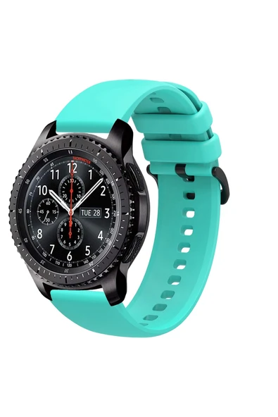 KRETON KRETON Samsung Gear S3 Frontier Uyumlu Kordon Yumuşak Dokulu Soft Renk Tokalı Silikon Kayış - Resim 3