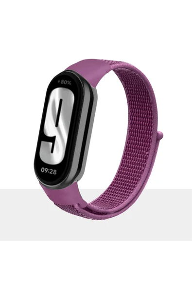 KRETON KRETON Mi Band 8 , Mi Band 9 Ve Mi Band 10 Ile Uyumlu Kayış Spor Kumaş Cırt Cırtlı Kordon - Resim 6