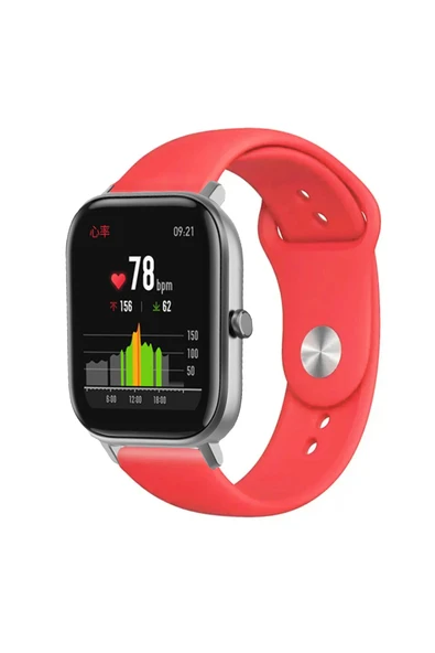 KRETON KRETON Amazfit GTS-GTS2-GTS2E-GTS3-GTS4-GTS4 Mini Uyumlu AÇIK YEŞİL Kordon Yumuşak Dokulu Silikon Kayış - Resim 11