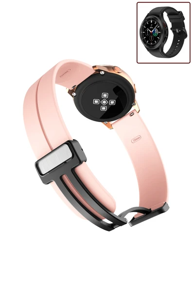 KRETON KRETON Samsung Galaxy Watch 4 Classic 42mm/46mm Uyumlu Kordon Magnetic Klipsli Premium Kayış ürün görseli 1