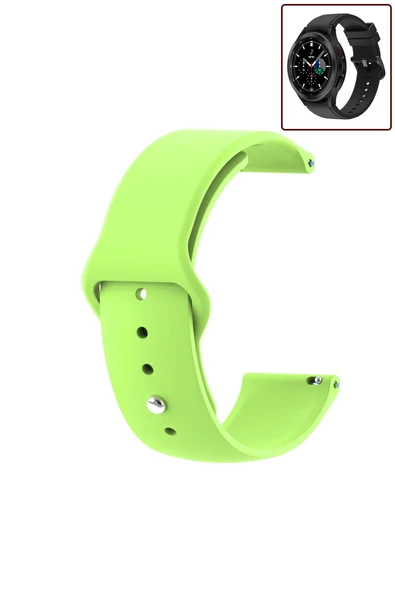 KRETON KRETON Samsung Galaxy Watch 4 Classic 42mm/46mm Uyumlu Kordon Yumuşak Dokulu Silikon Kayış - Resim 2