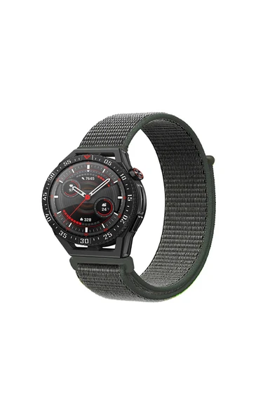 KRETON KRETON Huawei Watch Gt3 SE Uyumlu Spor Kumaş Desenli Cırt Cırtlı Kordon Kayış - Resim 4