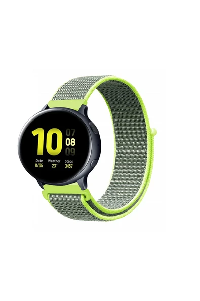 KRETON KRETON Samsung Galaxy Watch Active 2 40mm/44mm Uyumlu Spor Kumaş Desenli Cırt Cırtlı Kordon Kayış ürün görseli