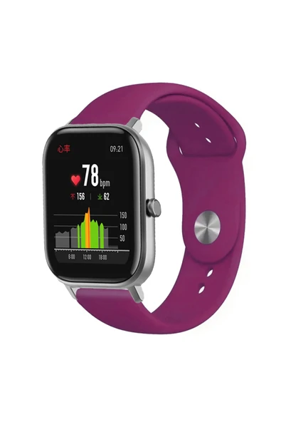 KRETON KRETON Amazfit GTS-GTS2-GTS2E-GTS3-GTS4-GTS4 Mini Uyumlu AÇIK YEŞİL Kordon Yumuşak Dokulu Silikon Kayış - Resim 4