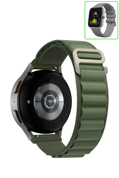 KRETON KRETON Amazfit GTS-GTS2-GTS2E-GTS3-GTS4-GTS4 Mini Uyumlu Kordon Alpine Loop Döngü Spor Kayış - Resim 6