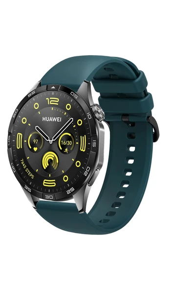 KRETON KRETON Huawei Watch Gt4 46mm Uyumlu Kordon Yumuşak Dokulu Soft Renk Tokalı Silikon Kayış - Resim 11