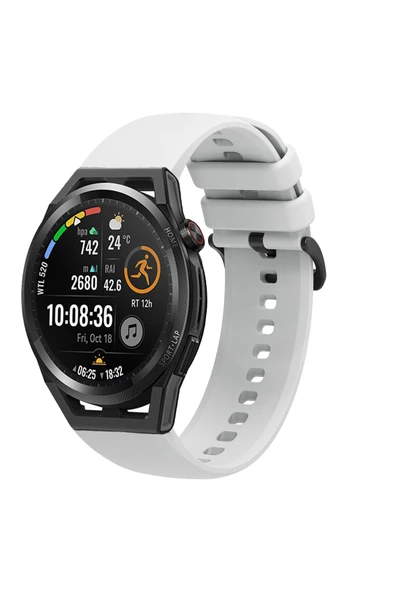 KRETON KRETON Huawei Watch Gt Runner Uyumlu Kordon Yumuşak Dokulu Soft Renk Tokalı Silikon Kayış - Resim 2