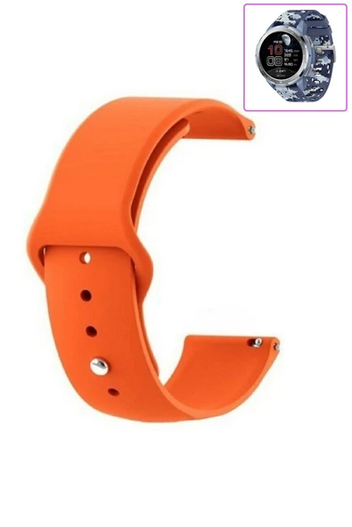 KRETON KRETON Honor Watch Gs Pro Uyumlu Bordo Kordon Yumuşak Dokulu Silikon Kayış - Resim 10