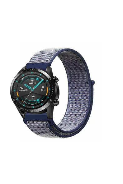 KRETON KRETON Huawei Watch Gt2 46mm Uyumlu Spor Kumaş Desenli Cırt Cırtlı Kordon Kayış - Resim 2