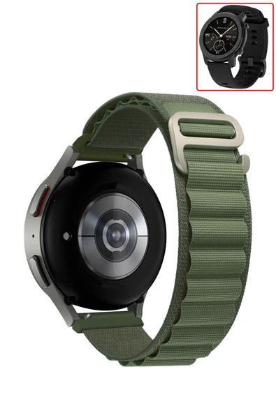 KRETON KRETON Amazfit GTR 42mm Uyumlu Kordon Alpine Loop Döngü Spor Kayış - Resim 6