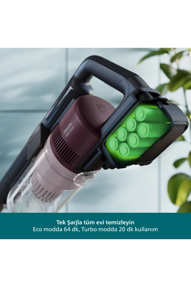 Philips 6000 Serisi Kablosuz Dikey Süpürge, PowerCyclone 11, 64 Dakika Kullanım Süresi, XC6453/00 ürün görseli