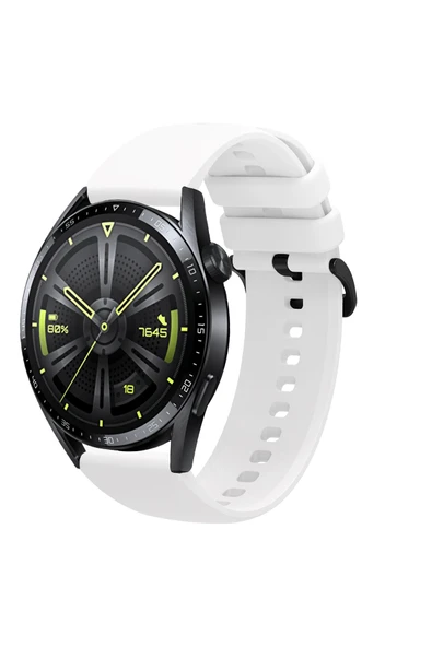KRETON KRETON Huawei Watch Gt3 46mm Uyumlu Kordon Yumuşak Dokulu Soft Renk Tokalı Silikon Kayış - Resim 8