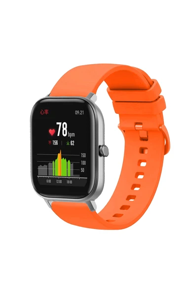 KRETON KRETON Amazfit GTS-GTS2-GTS2E-GTS3-GTS4-GTS4 Mini ile Uyumlu Kordon Yumuşak Dokulu Tokalı Silikon Kayış - Resim 9