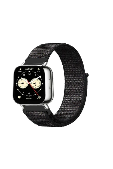 KRETON KRETON Xiaomi Redmi Watch 5 Lite / 5 Active Uyumlu Spor Kumaş Desenli Cırt Cırtlı Kordon Kayış - 6