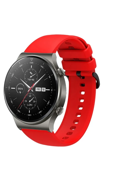 KRETON KRETON Huawei Watch Gt2 Pro Uyumlu Kordon Yumuşak Dokulu Soft Renk Tokalı Silikon Kayış - Resim 5