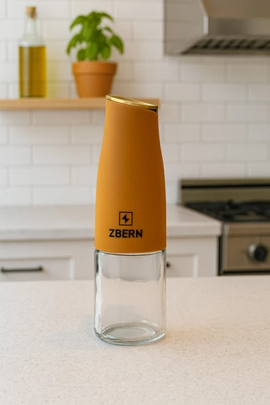 Royal Gross 500 ml Sarı Cam Yağdanlık – Sızdırmaz Kapaklı Şık Yağ ve Sirke Şişesi ürün görseli