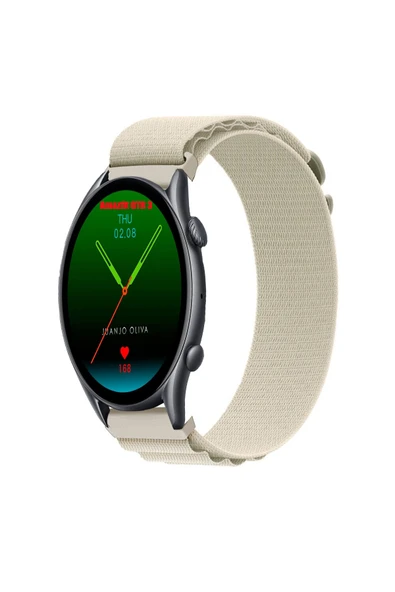 KRETON KRETON Amazfit GTR3-GTR3 PRO Uyumlu Kordon Alpine Loop Döngü Spor Kayış - Resim 5