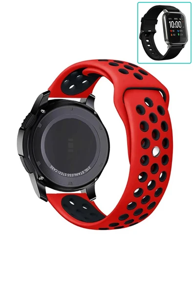 KRETON KRETON Haylou LS02 Uyumlu Kordon Yumuşak Dokulu Delikli Silikon Kayış - Resim 10