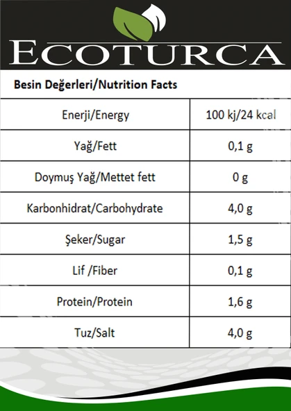 Ecoturca Turşu Kornişon Salatalık Turşusu 650 g - Resim 2