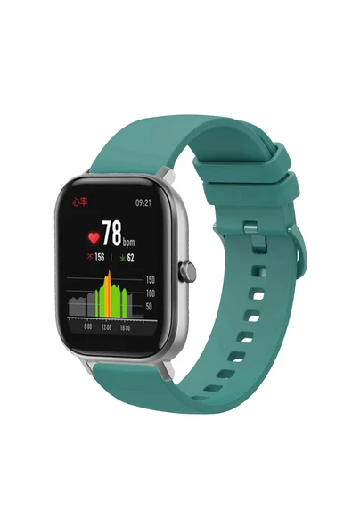 KRETON KRETON Amazfit GTS-GTS2-GTS2E-GTS3-GTS4-GTS4 Mini ile Uyumlu Kordon Yumuşak Dokulu Tokalı Silikon Kayış - Resim 2