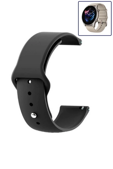 KRETON KRETON Amazfit GTR3-GTR3 PRO Uyumlu BORDO Kordon Yumuşak Dokulu Silikon Kayış - Resim 7