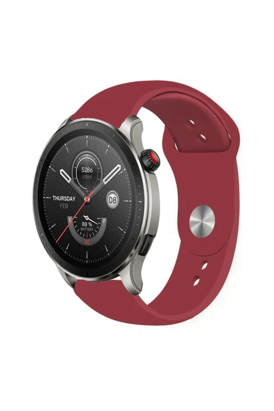 KRETON KRETON Amazfit Gtr4 Ile Uyumlu Yumuşak Dokulu Silikon Kordon Kayış - Resim 9