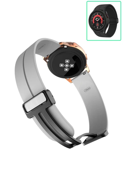 KRETON KRETON Samsung Galaxy Watch 5 Pro Uyumlu Kordon Magnetic Klipsli Premium Kayış - Resim 9