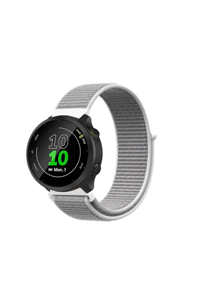 KRETON KRETON Garmin Forerunner 158 Uyumlu Spor Kumaş Desenli Cırt Cırtlı Kordon Kayış - Resim 4