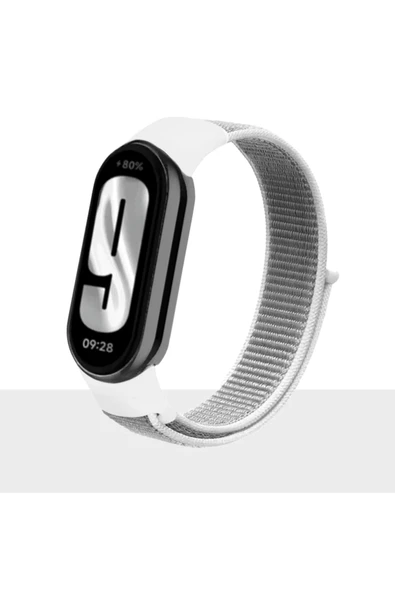 KRETON KRETON Mi Band 8 , Mi Band 9 Ve Mi Band 10 Ile Uyumlu Kayış Spor Kumaş Cırt Cırtlı Kordon - Resim 7