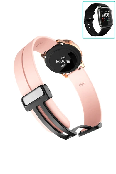 KRETON KRETON Haylou LS02 Uyumlu Kordon Magnetic Klipsli Premium Kayış - Resim 9