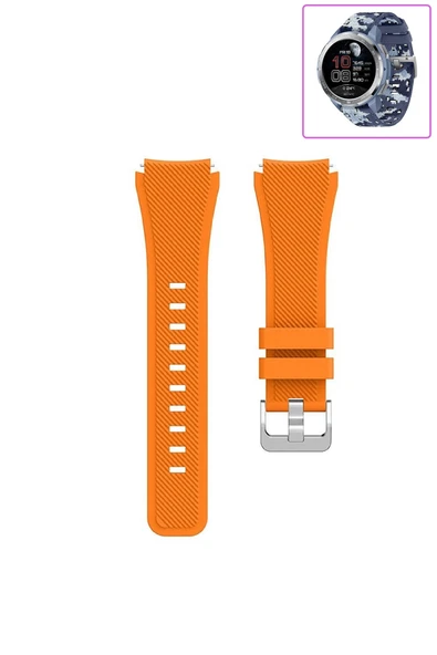 KRETON KRETON Honor Watch GS Pro Akıllı Saat Uyumlu Tırtık Desenli Silikon Kordon Kayış - Resim 5